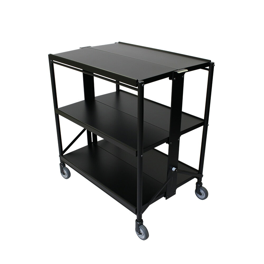 【5/2 20時〜 P2倍】花岡車輌 HANAOKA 3段台車 シャリエワゴン 折りたたみワゴン CW-T3