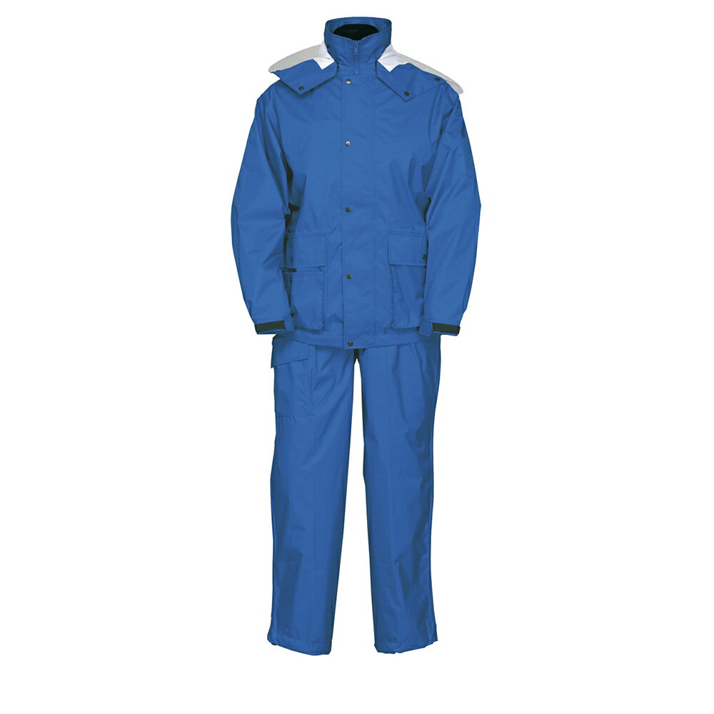 【＼スーパーセール限定／最大5％OFFクーポンあり】【送料無料】ナダレスレインスーツ（雨合羽）キヤデイ 8307 コバルト S M L LL EL