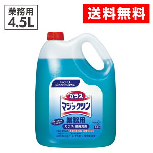 《LINE新規登録で100円OFFクーポン》【送料無料】Kao 業務用ガラスマジックリン 4.5L 505767