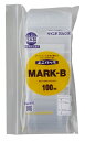 【9月大型SALE準備中】ユニパック MARK-B 85×60mm 0.04mm厚 (100枚入) チャック付 ポリ袋 チャック袋 文字が書ける 書き込み 生産...