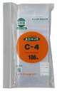【9月大型SALE準備中】ユニパック C-4 100×70mm 0.04mm厚 (100枚入) チャック付 ポリ袋 チャック袋 生産日本社 セイニチ 日本製 国...
