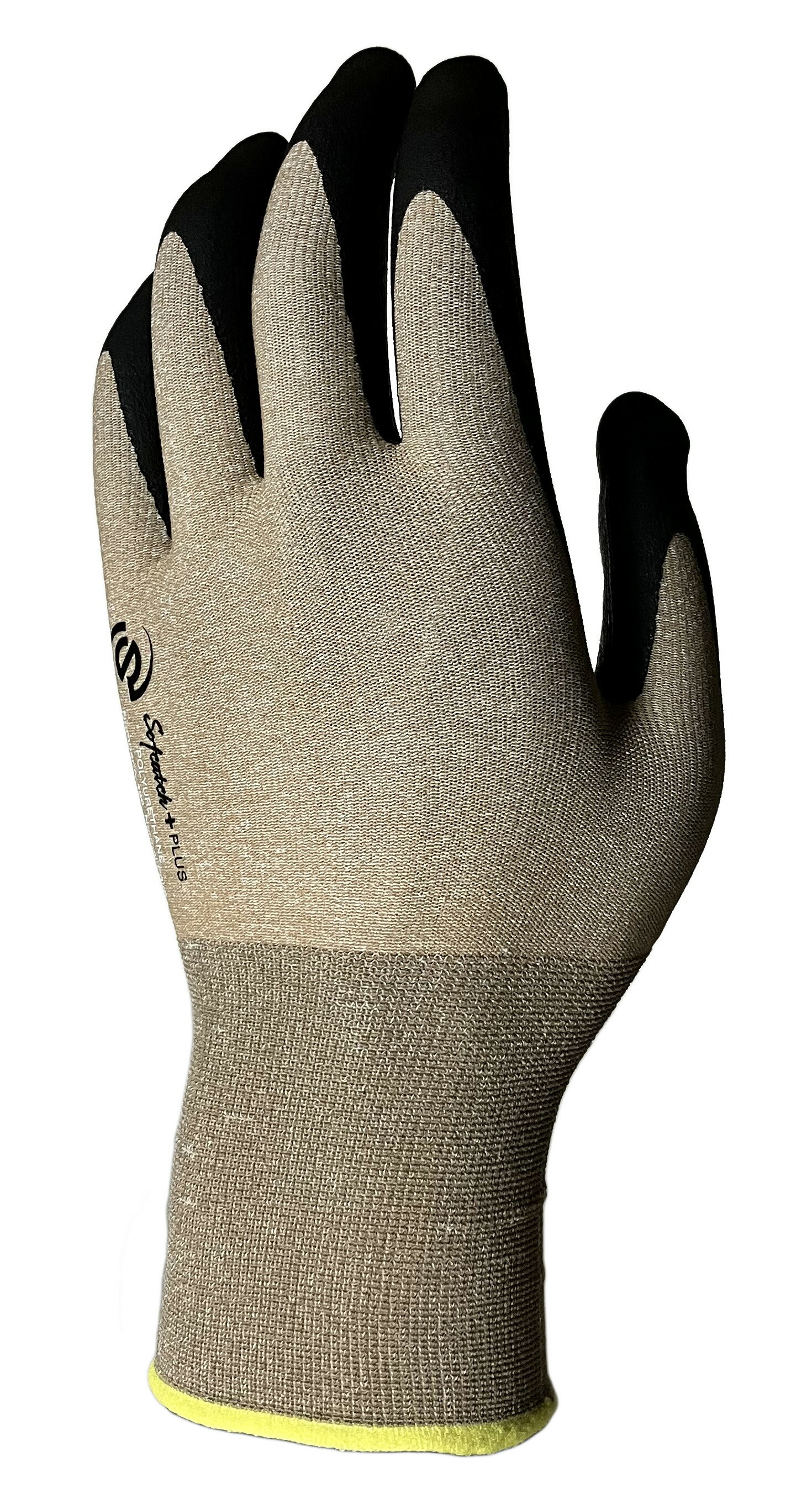 《スーパーSALE期間 10%OFF》おたふく手袋 ソフキャッチプラス シルキーストレッチ ポリウレタンコート A-496 サイズ(S・M・L) カーキ 5双セ...