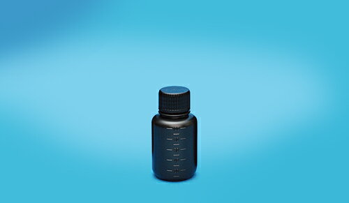 JK-ボトル 細口 遮光 100ml 目盛付 中栓不要 漏れない PB商品 トラベル用品 化粧水の持ち運び