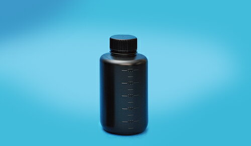 JK-ボトル 細口 遮光 500ml 目盛付 中栓不要 漏れない PB商品 トラベル用品 化粧水の持ち運び