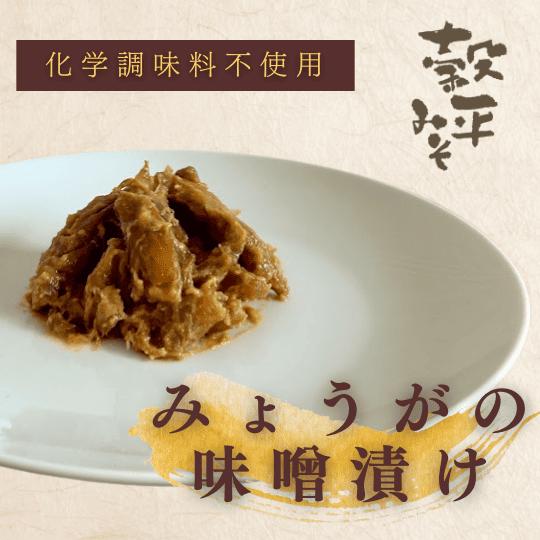 【 香り豊かなみょうがの味噌漬け 】 茗荷 みょうが 味噌漬け みそ漬け ミョウガ みょうが 漬物 漬け 150g 長期熟成 味噌 無添加 信州 ギフト 冷蔵 長期保存 信州味噌 取り寄せ 信州みそ 米麹 自然 発酵 手作り 長野 自然食品 お酒のお供 ご飯のお供 味噌漬け おつまみ 珍味