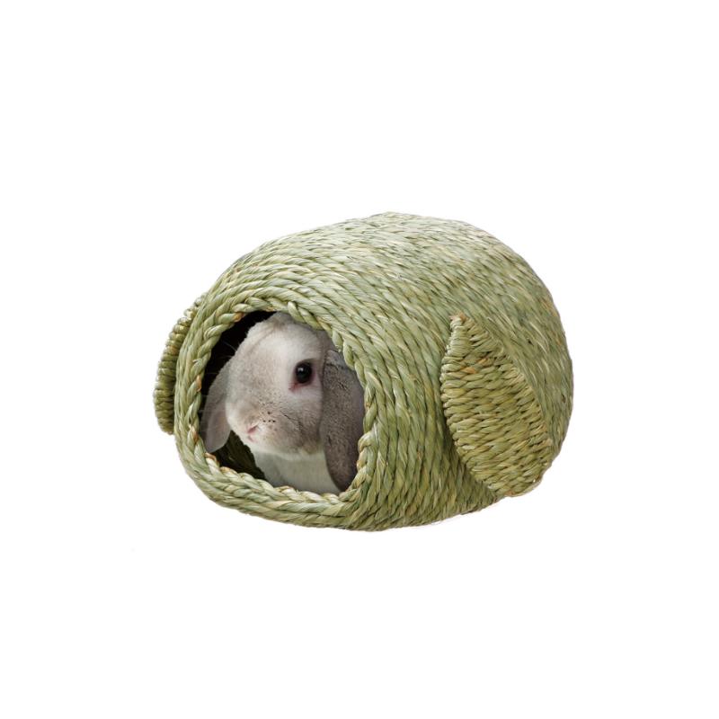 マルカン チモシーのおうち 小 うさぎ モルモット チンチラ 小動物 天然素材 うさぎ小屋 ラビットケージ
