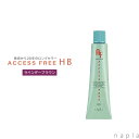 ナプラ アクセスフリーヘアカラーHB【ラベンダーブラウン】80g ヘアカラー 白髪染め レディース グレイヘアー染め グレー ヘアカラー 白髪用 グレーヘア 毛染め 美容室専売 美容院 サロン専売品 医薬部外品
