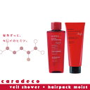 ナカノ キャラデコヴェールシャワー 200ml+ヘアパックモイスト 200g セット シャンプー カラー 色落ち防止 長持ち カラーリングした髪用 色落ちしない...