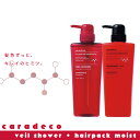 ナカノ キャラデコヴェールシャワー 500ml+ヘアパックモイスト 500g シャンプー カラー 色落ち防止 長持ち カラーリングした髪用 色落ちしない トリー...