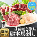 【10%OFFクーポン】馬刺し お中元 熊本 国産 楽天限定 御祝 ギフト 食べ比べ 詰め合わせ 食べ物 父の日 おつまみ 高級 肉 セット 馬刺 赤身 霜降り...