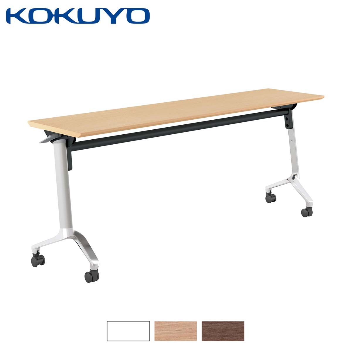 コクヨ ミーティングテーブル 会議用テーブル CONFEST コンフェスト KT-1300M フラップテーブル スタンダード パネルなし 棚なし W180×D45cm