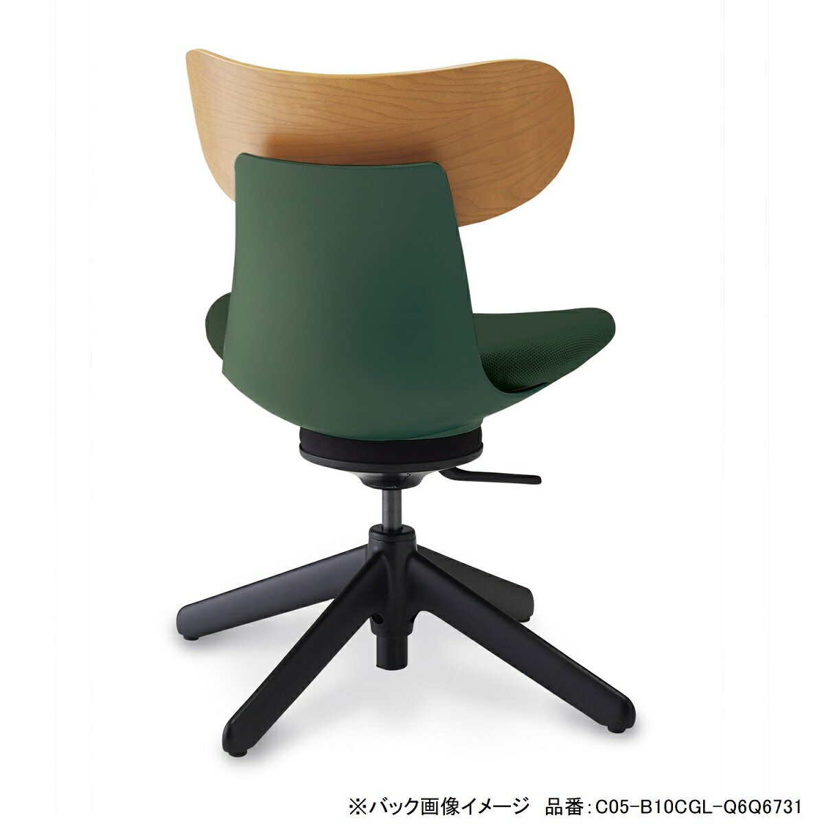 コクヨデスクチェアオフィスチェアingLIFEイングライフC05-B10CGL背合板タイプ4本脚肘なしブラック脚布