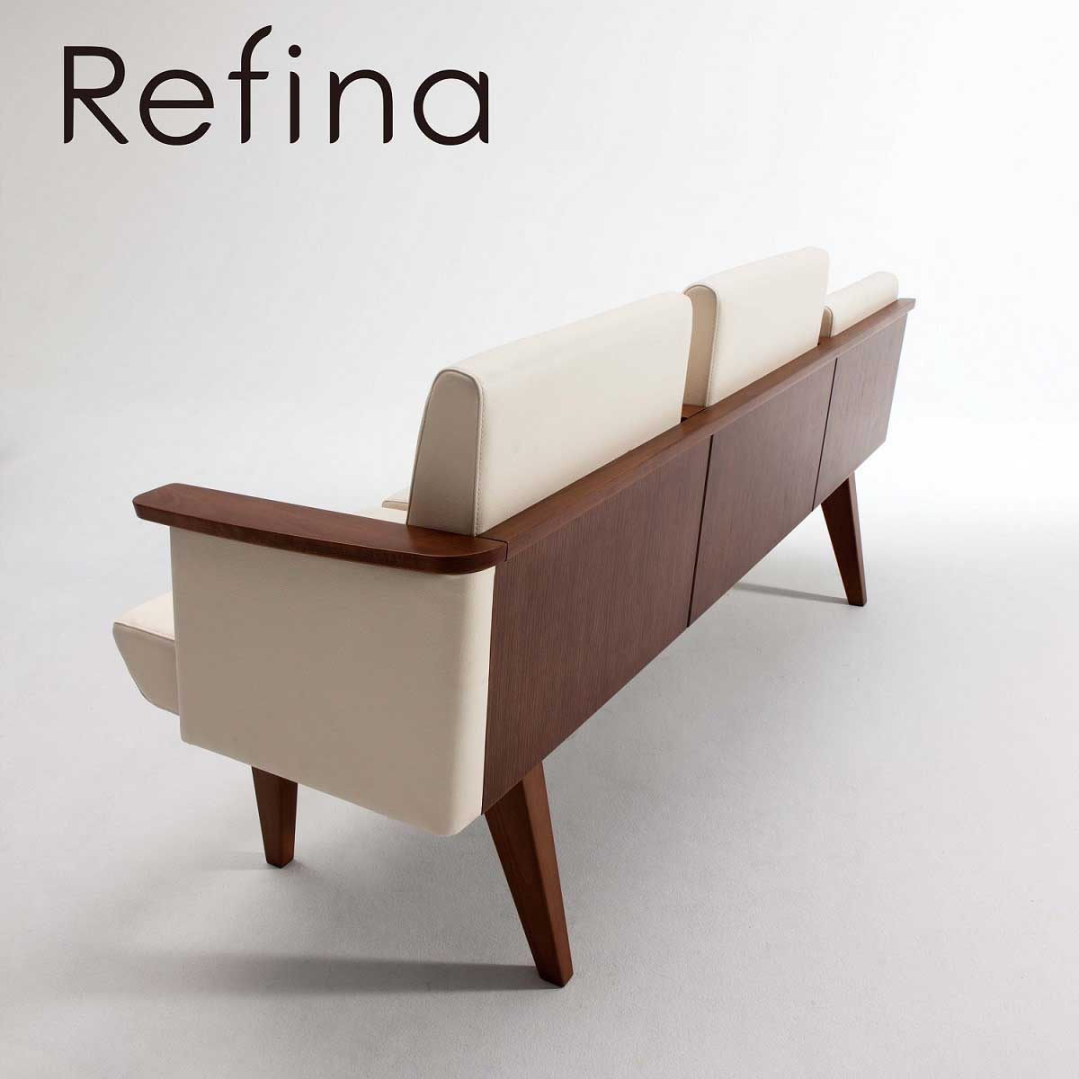 コクヨ ロビーチェア Refina レフィナ NRF-M3ANS 3人用 アールなし ミドルバック アームチェア 幅168.5cm [2]
