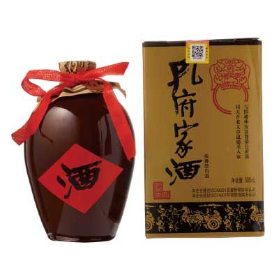 孔子一族秘伝の酒 濃香型白酒 孔府家酒 (こうふかしゅ) 39度 中国白酒・500ml（壺）中国白酒　海外酒　中華料理　台湾料理　焼酎