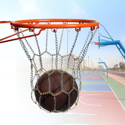 【送料無料】バスケットネット ステンレス 屋外 ゴール リングネット 金属チェーン シルバー 替えネット 室内 【送料無料】バスケットネット ステンレス 屋外 ゴール リングネット 金属チェーン シルバー 替えネット 室内