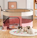 ペットサークル 猫 ケージ 猫ハウス 猫ベッド テント 犬 猫小屋 通気性いい ペットさーくる 犬 ケージ メッシュ屋根付き 室内 屋外 猫サークル ペットケー...