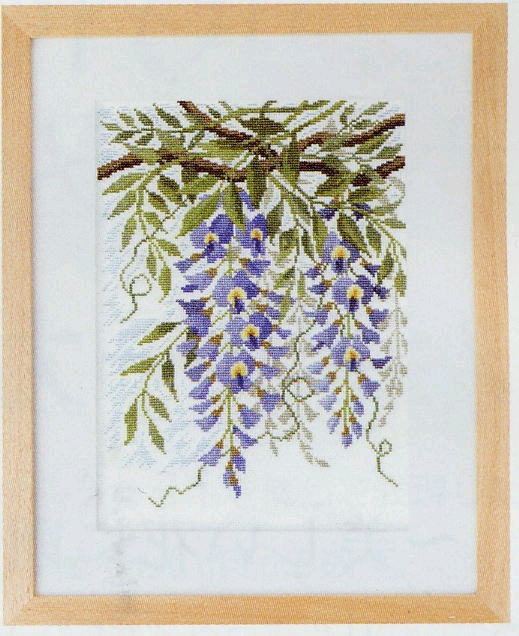 【オリムパスOLYMPUS】刺しゅうキット　7180風に舞う華たち「オノエ・メグミ」藤ふさとつる【取寄せ品..