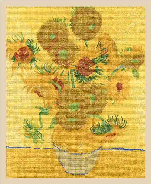 【DMC】刺しゅうキット　BL1063-71The National Gallery　「ヴァン・ゴッホ　ひまわり」◆◆【C3-7】U-OKのサムネイル