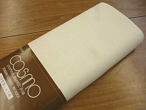 『コスモ 9100』 刺繍 刺しゅう布 こぎん コングレス 切り売り 巾約112cm 10cm〜 U1.5 【C3-8-123-1】