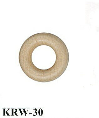 【イナズマINAZUMA】木工リングKRW-30（生成）　外径30mm　10個入り　【取寄せ品】　【C3-8-120-1】 1
