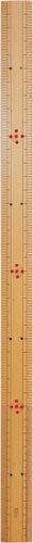 Rulers, Measures - 【KA　03069】　竹製ものさし　広巾　両目　50cm　【C1-4-120-1】U-NG