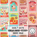 LW2050 【シーチングプリント】QUILT GATE HELLOAGAIN -SWEET-コットン100%【生地幅】約110(数量×50cm)【C2-6-150-12】U2