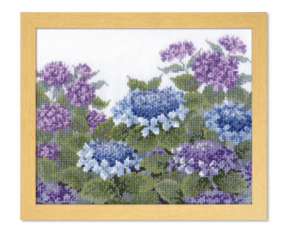 【オリムパスOLYMPUS】刺しゅうキット　7451「愛すべき花たち」紫陽花【取寄せ品】【C3-7-122-1】U-OK