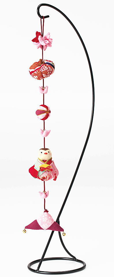 【パナミPanami】京ちりめんキット下げ飾り　願いの糸LH-387　エンジ　安心【取寄せ品】【C3-7-120-1】..