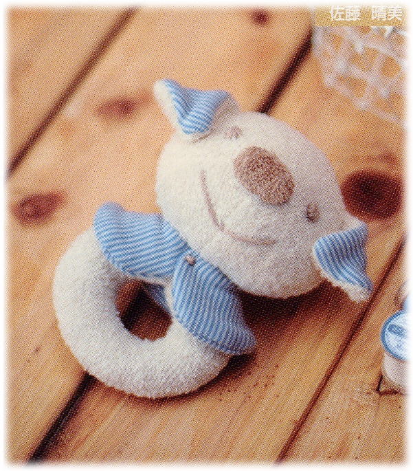 H434-503【ハマナカ】オーガニックコットンキット　H434-503　がらがら いぬ　【取寄せ】【C3-7-141-1..