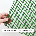ネトロンシート AN1 巾 30cm 長さ 30m 目合 7×7mm ダイヤモンド目 緑 タキロンシーアイシビル