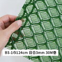 ベストしがら BS-1 巾 124cm 長さ 30m 目合 3×3mm 緑 タキロンシーアイシビル 菱目ネット