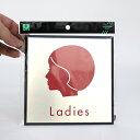 サインプレート トイレ Ladies(女性) PL380-2 光