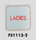 ステンレスサインプレート LADIES