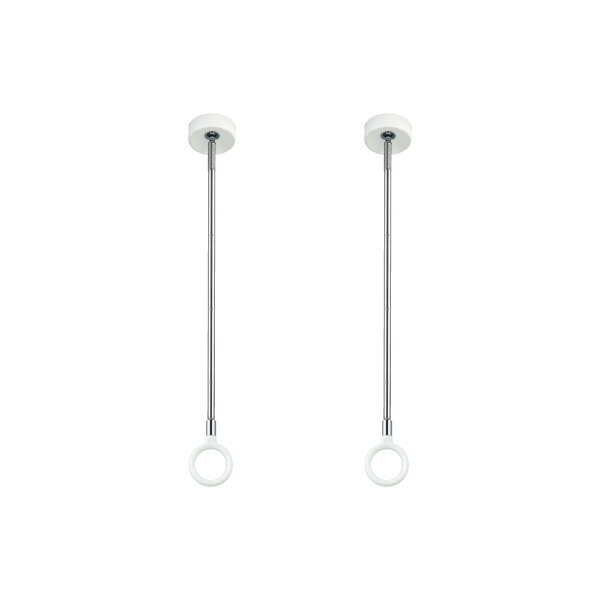 川口技研 SPD-W 室内物干し 天井 取り付け ホスクリーン ホワイト 2本単位