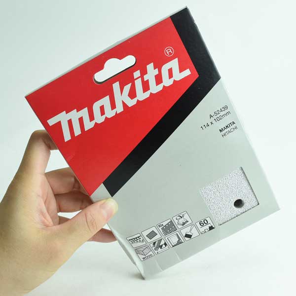 マキタ マジックサンディングペーパー B04565・B04555用 吸じん穴付 四角タイプ マジックファスナ式 粗..