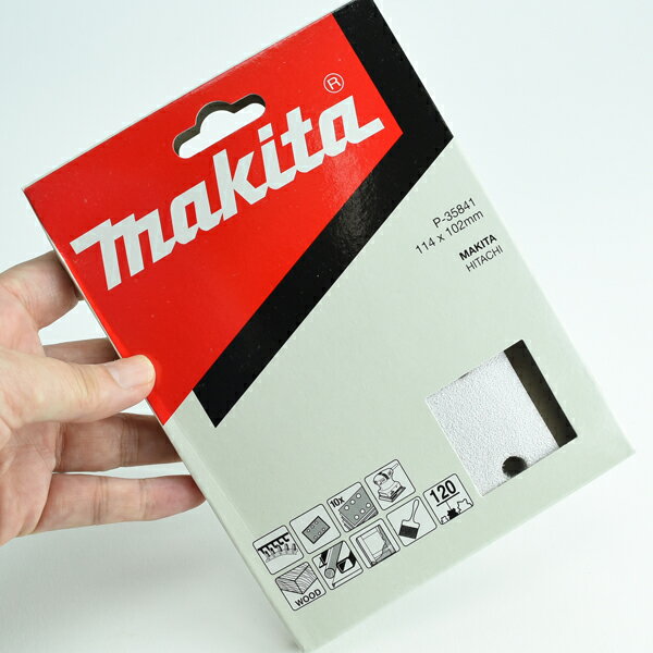 マキタ マジックサンディングペーパー B04565・B04555用 吸じん穴付 四角タイプ マジックファスナ式 中..