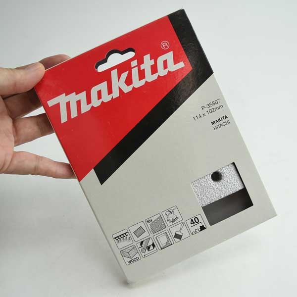 マキタ マジックサンディングペーパー B04565・B04555用 吸じん穴付 四角タイプ マジックファスナ式 粗..