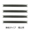 日本ハートビル 点字鋲 JSN1T-290K ステンレス ノンスリップ樹脂 グレー 直線 4個単位 JIS300セット 埋込工法用