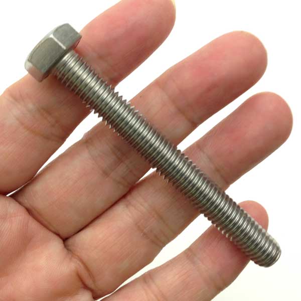 ステン SUS304 六角ボルトM8 首下長70mm 全ねじ 100本