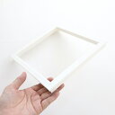 壁用点検口 ビニール枠 200ミリ角 15ミリ用 ホワイト WH200-15 創建