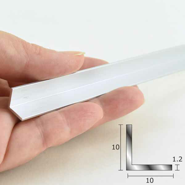 創建 アルミ アングル 1.2×10×10mm シルバー 3M 56022