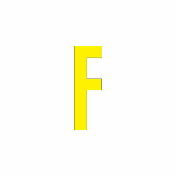乐天商城 - ユニット アルファベットF 120×60 黄 835-070Y