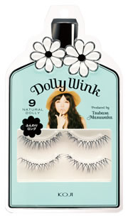 コージー本舗 益若つばさプロデュース ドーリーウインク No.9 NATURAL DOLLY（ナチュラルドーリー ： 上まつげ用）Dolly Wink つけまつげ 2ペア入り