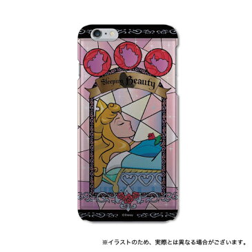 ディズニー ステンドグラス柄 iPhone6s Plus ／ iPhone6Plus対応シェルジャケット オーロラ姫