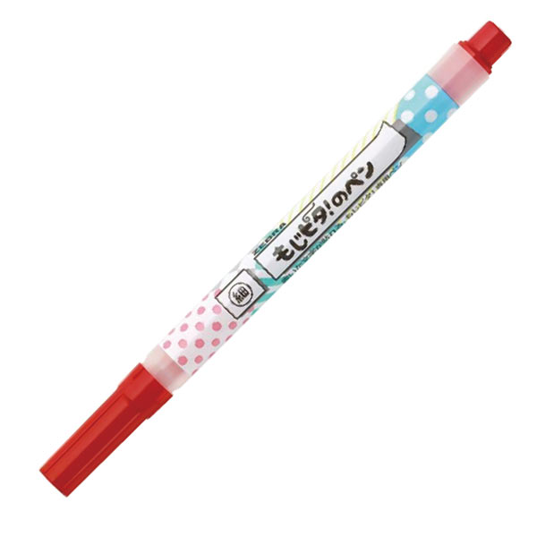 ゼブラ ZEBRA もじピタ!のペン 細字 赤 1本入