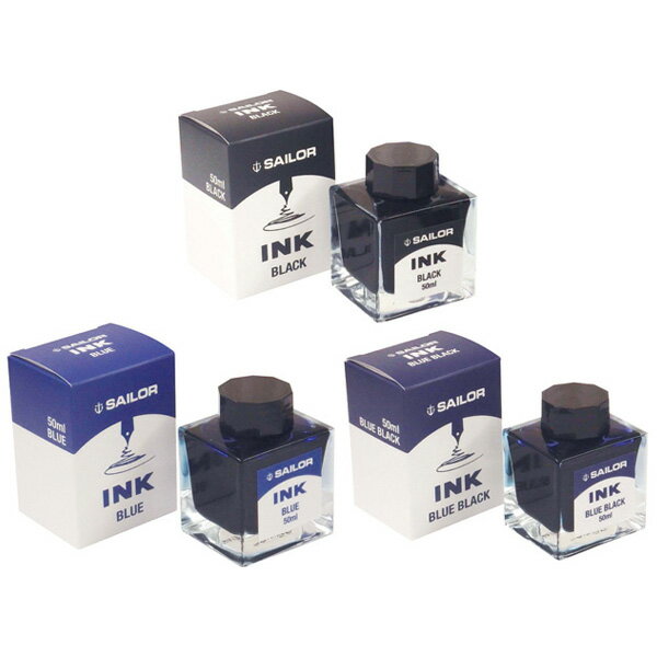 セーラー万年筆 万年筆用ボトルインク 50ml 染料 全3色 13-1007 全3色から選択