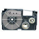 カシオ用 ネームランド 互換 テープカートリッジ XR-12SR ラベル 12mm／銀テープ／黒文字