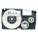 カシオ用 ネームランド 互換 テープカートリッジ XR-24WE ラベル 24mm／白テープ／黒文字