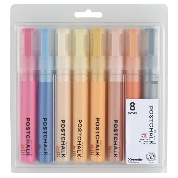 ڼʡ۸ ZIG POSTCHALK MARKER WET-WIPE 6MM TIP ʥ 8å POST-500A/8VC ʥ8å