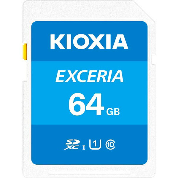 KIOXIA () SD Exceria SDXC U1 R100 C10 եHD ®ɤ߼ 100MB/s 64GB LNEX1L064GG4